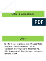 Offer & Acceptance