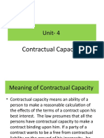 Unit-4: Contractual Capacity