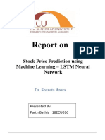 Stock Price Prediction Report - Parth Bathla - 18ECU016