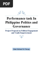 Performance Task in Philippine Politics and Governance