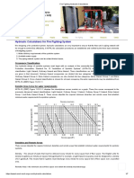 Fire Fighting Hydraulic Calculations