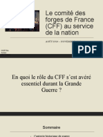 Le Comité Des Forges de France (CFF)