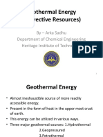 Geothermal Energy (Convective Resources)