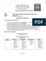 Cebu Normal University College of Arts and Sciences: Midterm Examination