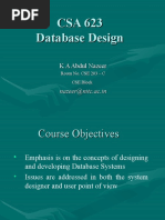 CSA 623 Database Design