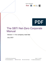 SBTis Net Zero Standard Corporate Manual