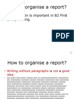 b2 First How To Organise A Report Show