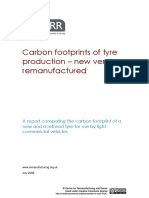 Carbon Footprints of Tyre Production - New Versus Remanufactured