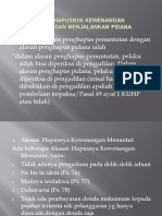 Alasan Hapusnya Kewenangan Menuntut Pidana Dan Alasan Hapusnya Kewenangan Menjalankan Pidana