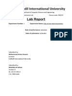 Lab Report: Experiment Number Experiment Name