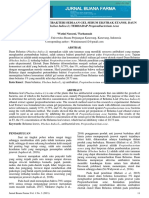 FORMULASI DAN UJI ANTIBAKTERI SEDIAAN GEL SERUM EKSTRAK ETANOL DAUN BELUNTAS (Pluchea Indica L) TERHADAP Propionibacterium Acne