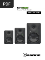 Powered Studio Monitors: Owner'S Manual