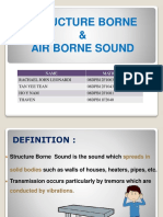 Structure Borne & Air Borne Sound: Name Matric No