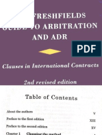 The Fresh Fields Guide to International Arbitration and ADR