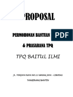 Proposal: Permohonan Bantuan Sarana & Prasarana TPQ