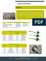 Durglass® Passive Anchors: Product Specification