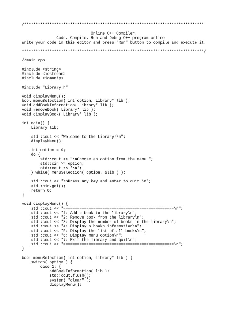 Software Engineering Theory Assignment 2 Library Management System Code ...