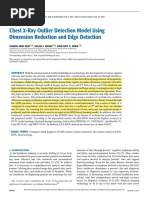 Chest X-Ray Outlier Detection Model Using Dimension Reduction and Edge Detection