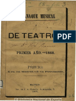 Almanaque Musical y de Teatros. 1868