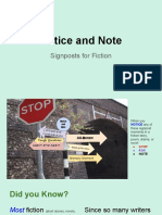 Notice and Note: Signposts For Fiction