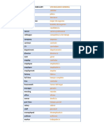 Vocabulario de Trabajo