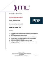 ITIL 4 Foundation 2019 Sample Paper1 Questions Italiano