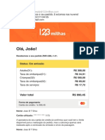 Pedido ZNR-GBL-1-21: Detalhes da viagem de João Silva