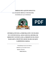 Optimización perforación fluido no convencional MGR3d Caipependi