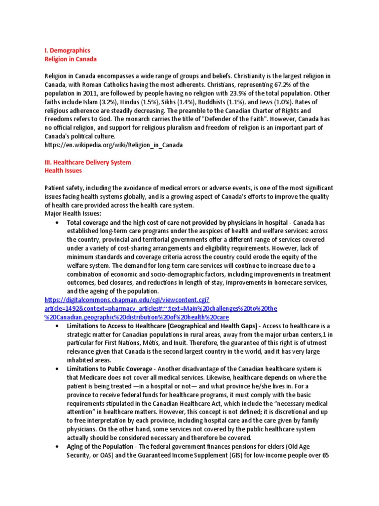 Challenges in Canada's Healthcare System | PDF | Health Care | Canada