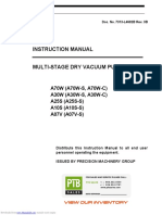 Ebara Dry Vacuum Pump O&M Manual