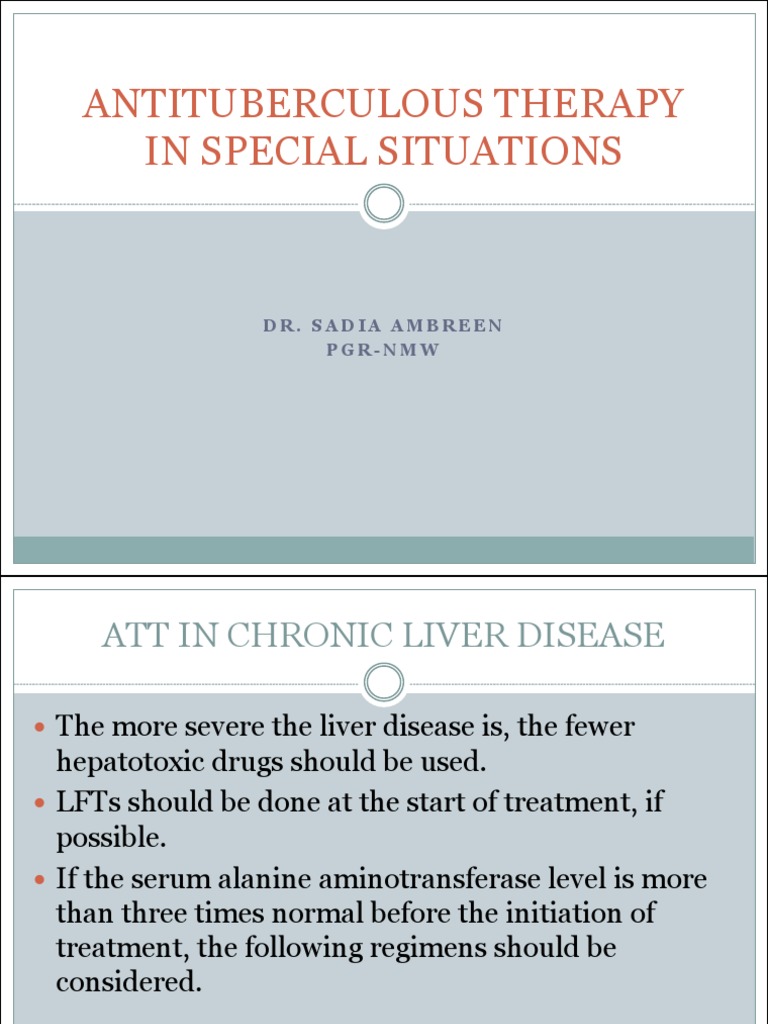 Antituberculous Therapy in Liver Disease | PDF | Hepatitis | Liver