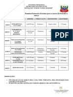 Calendário Formações Fevereiro e Março