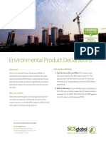 SCS - Environmental Product Declaration - OneSheet - KR
