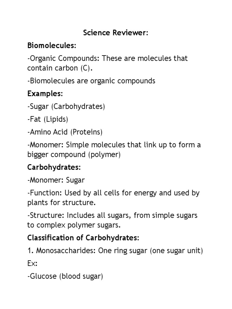 Biomolecules, Digestion, and Nutrition A Comprehensive Review of the