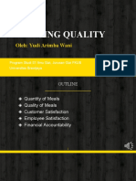 Managing Quality: Oleh: Yudi Arimba Wani