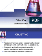 Dilución: de Medicamentos