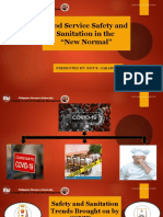 Food Service Safety and Sanitation in The "New Normal": Presented By: Roy B. Cabarles