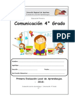 Prueba de Comunicacion 4to. Grado