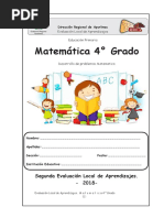 Prueba de Matematica 4to. Grado