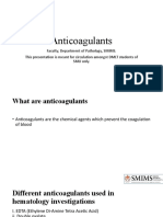 Anticoagulants in Hematology Tests