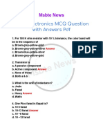 Basic Electronics MCQ Questions