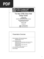 CFSEI Shear Wall Design Guide