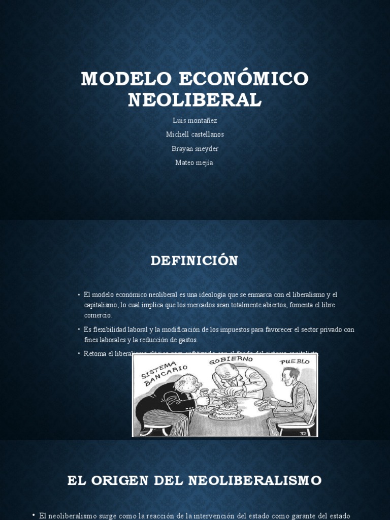 Modelo Económico Neoliberal | PDF | Neoliberalismo | Capitalismo