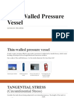 Thin-Walled - Thick Walled Pressure Vessel