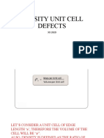 Density Unit Cell