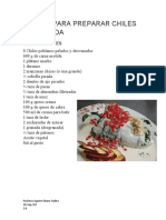 Receta para Preparar Chiles en Nogada