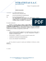 CARTA 007 Adelantto de Materiales