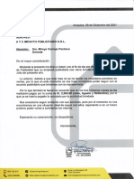 Carta de Desistimiento de Servicios A YC IMPACTO