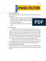 Pass Filter Tanggapan Frekuensi