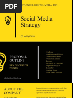 Yellow Modern Creative Corporate Social Media Strategy Presentation